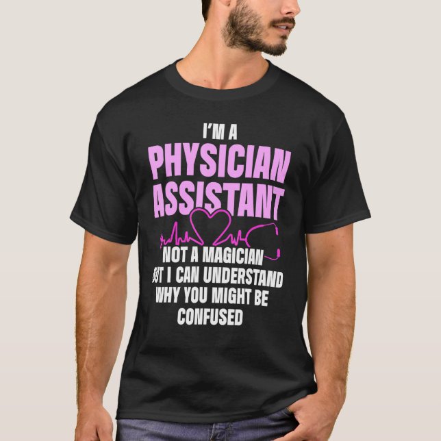T-shirt Médecin Assistant Magicien Certifié PA (Devant)