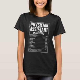 T-shirt Médecin Assistant Nutrition Facts
