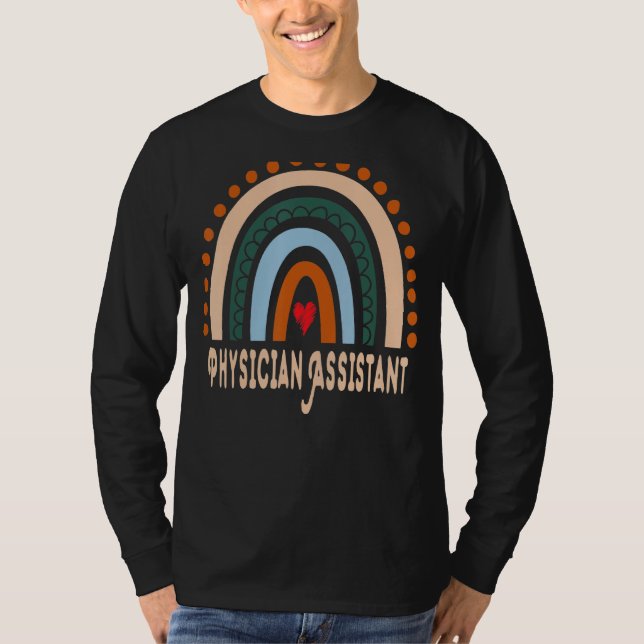 T-shirt Médecin Assistant Rainbow Appréciation essentielle (Devant)