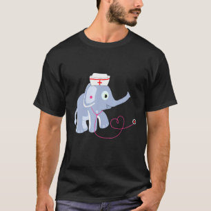 T-shirt Médecin Baby Elephant Hospital Infirmière pédiatri