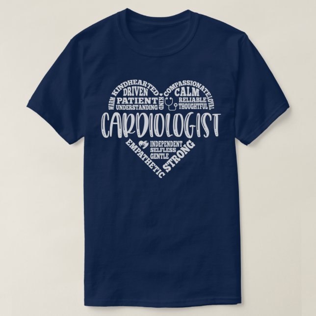T-shirt Médecin cardiaque cardiologue 4 (Design devant)