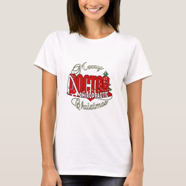 T-SHIRT MÉDECIN CHIROPRATIQUE DE NOËL (Devant)