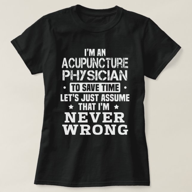 T-shirt Médecin d'acupuncture (Design devant)