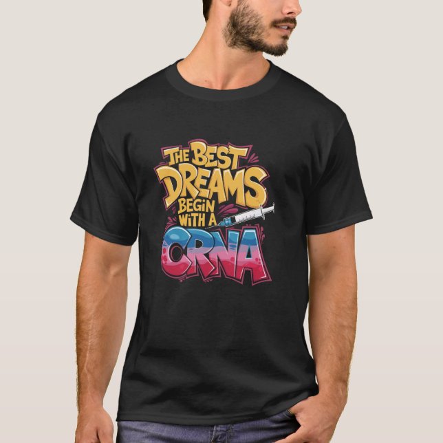 T-shirt Médecin d'anesthésie CRNA infirmière conception An (Devant)
