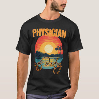 T-shirt Médecin de garde Vacances Été Tropical