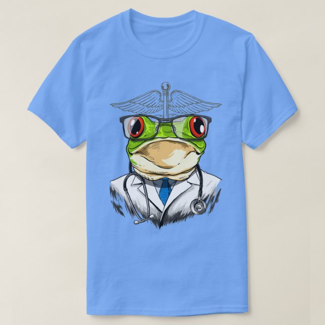 T-shirt Médecin de grenouille Vet Vétérinaire Amoureux des (Design devant)