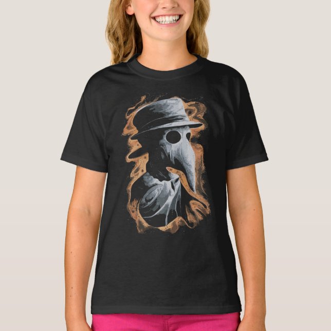 T-shirt Médecin de la peste : Feu et Ombres (Devant)