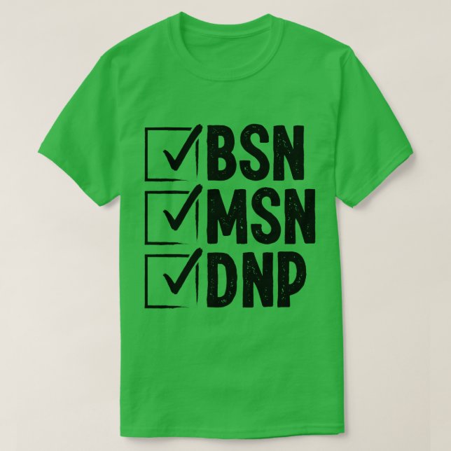 T-shirt Médecin DNP MSN BSN DNP Infirmière DNP Diplôme de  (Design devant)