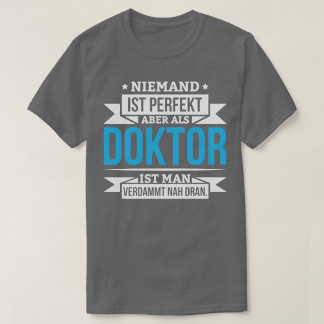 T-shirt Médecin Docteur Docteur Étudiant Dissertation Cade (Design devant)