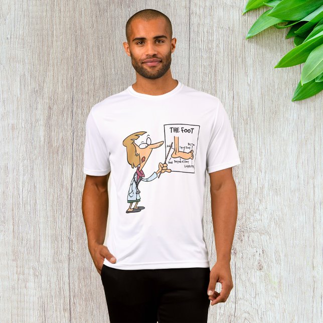 T-shirt Médecin drôle enseignant l'anatomie du pied (Créateur téléchargé)