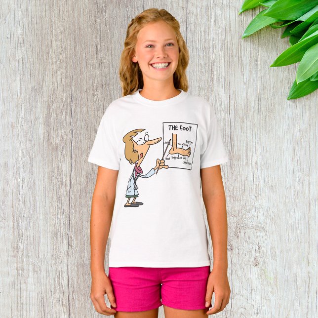 T-shirt Médecin drôle enseignant l'anatomie du pied (Créateur téléchargé)