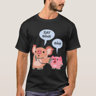 T-shirt Médecin et patient du cochon de dessin mignon