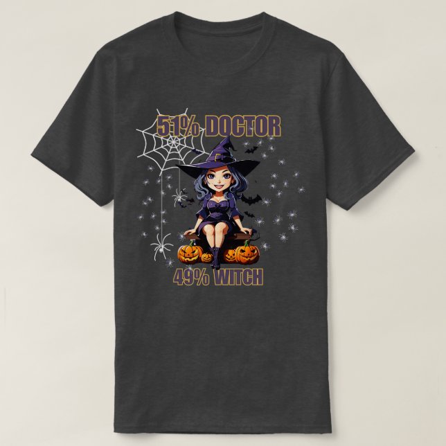 T-shirt médecin et sorcière (Design devant)