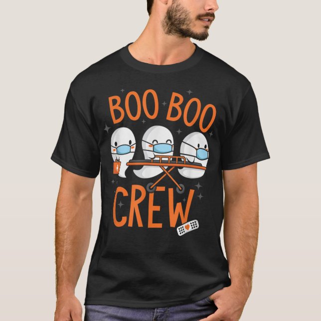 T-shirt Médecin fantôme de l'équipage de Boo Boo Paramedic (Devant)