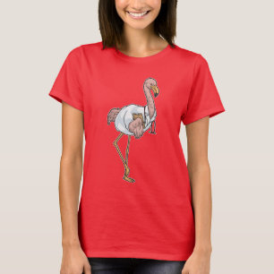 T-shirt Médecin Flamant rose Stethoscope