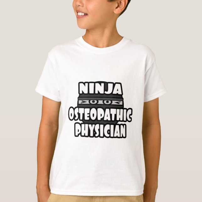 T-shirt Médecin ostéopathique de Ninja (Devant)