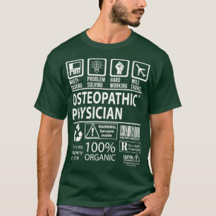 T-shirt Médecin ostéopathique Multitâche Cadeau d'emploi A