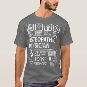 T-shirt Médecin ostéopathique Multitâche Cadeau d'emploi A