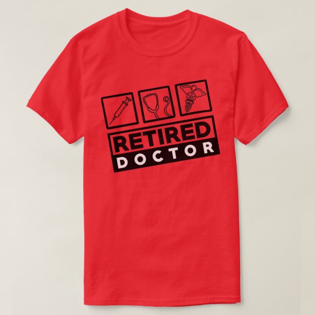 T-shirt Médecin retraité 1 (Design devant)
