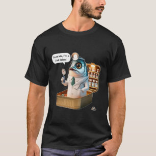 T-shirt Médecin Sardine Drôle Poisson-icien Dessin Animé