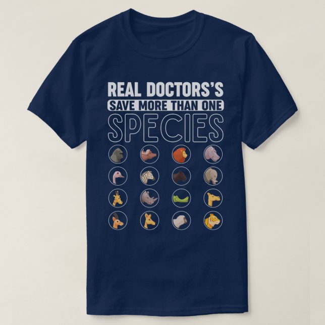 T-shirt Médecin vétérinaire sauveteur animal (Design devant)