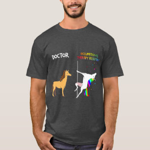 T-shirt Médecin Vs Assistant en ergothérapie Unicorn
