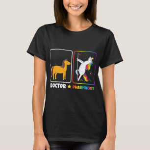 T-shirt Médecin Vs Pharmacien Horse Danses De L'Unicorne 