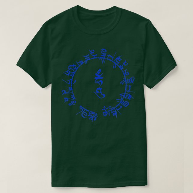 T-shirt Médecine Bouddha Mantra guérisseur Bouddhiste Tibé (Design devant)