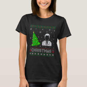 T-shirt Médecine des femmes Noël Arbre éclairage laide Noë