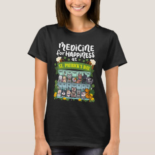 T-shirt Médecine du bonheur à St Patrick's Day Clowde