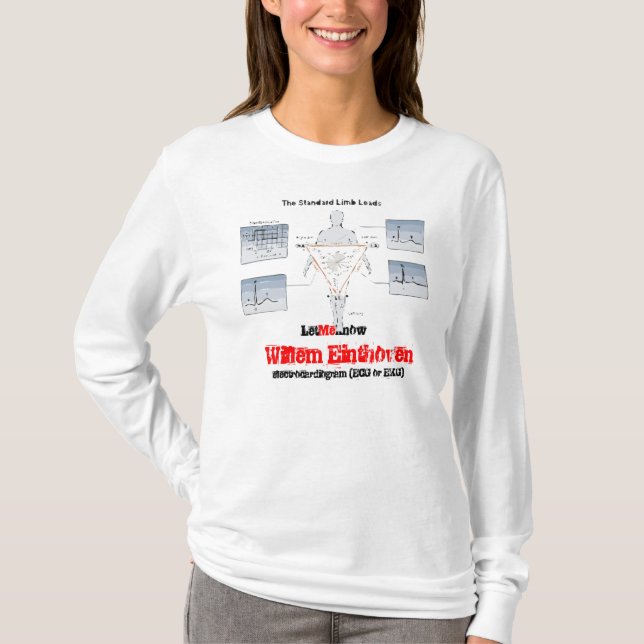 T-shirt Médecine = électrocardiographie - étudiants (Devant)