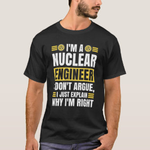 T-shirt Médecine en ingénierie nucléaire Ne plaidez pas ju