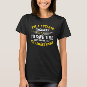 T-shirt Médecine nucléaire Ingénieur nucléaire radioactif
