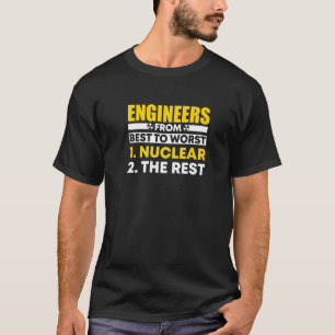 T-shirt Médecine nucléaire Ingénieur nucléaire radioactif