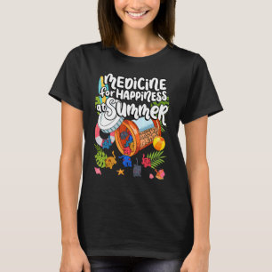 T-shirt Médecine Pour Le Bonheur À L'Été Cat Gummies Mater