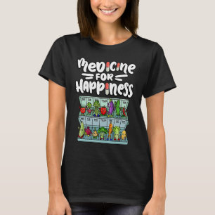 T-shirt Médecine Pour Le Bonheur Dose Légumineuse Quotidie