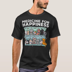 T-shirt Médecine pour le bonheur Semaine des chats