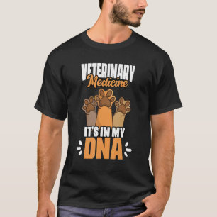 T-shirt Médecine vétérinaire, c'est dans mon ADN travaille