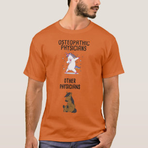 T-shirt Médecins ostéopathes vs autres médecins 1