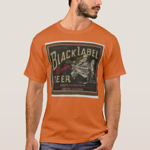 T-shirt Medford Black Étiquette Beer en détresse T