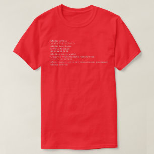 T-shirt Médias off-line