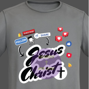 T-shirt Médias sociaux - chrétien