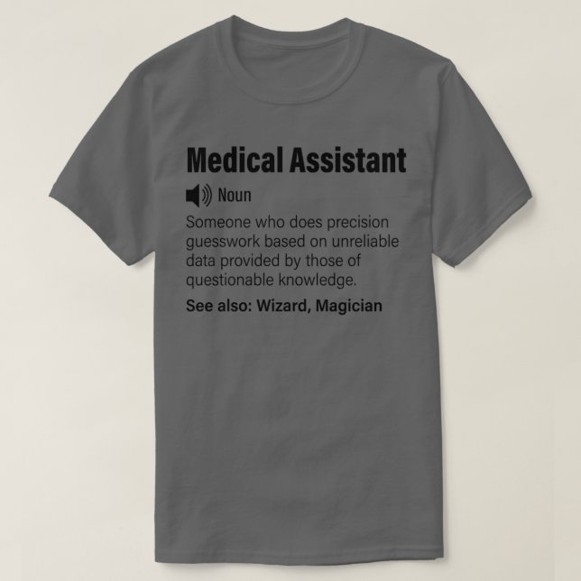 T-shirt Médicale Assistant définition drôle (Design devant)