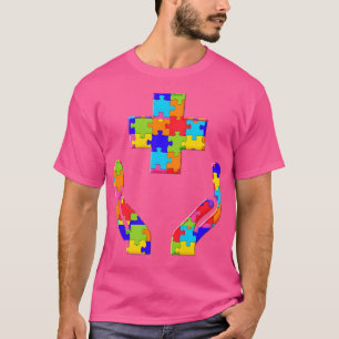 T-shirt Médicale Cross Hospital Jigsaw Autisme Puzzle