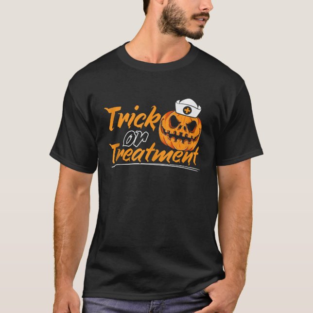 T-shirt Médicale Halloween Trick Ou Traiter Médecin De San (Devant)