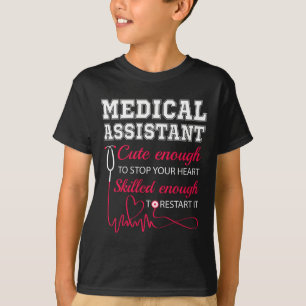 T-shirt Médicale Istant Cute Nurse Stop Coeur Homme Femme