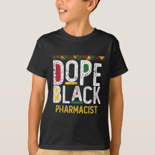 T-shirt Médicament Pharmacien Noir Mois de l'Histoire des