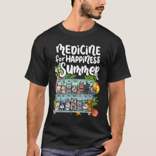 T-shirt Médicament pour le bonheur des chats les jours de