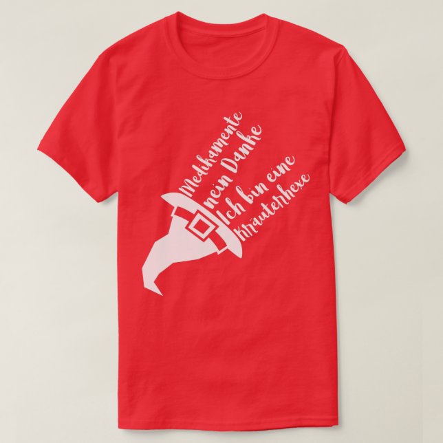 T-shirt Médicaments de sorcellerie à base de plantes non m (Design devant)