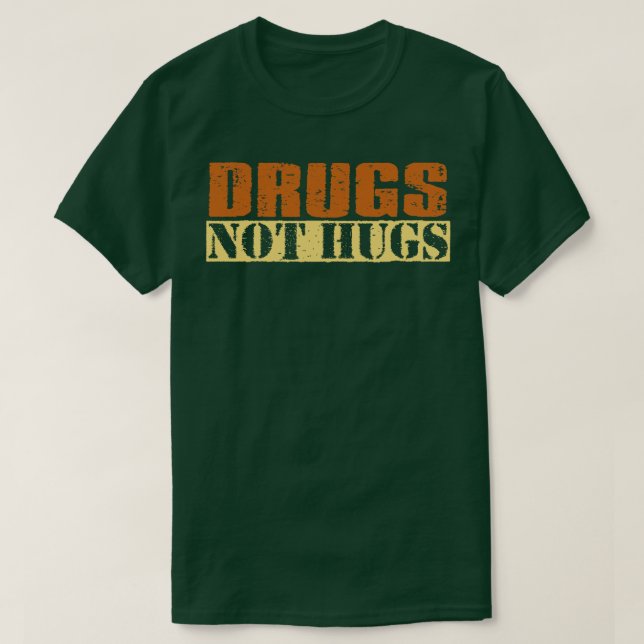 T-shirt Médicaments rétro-texte non pas des carottes (Design devant)